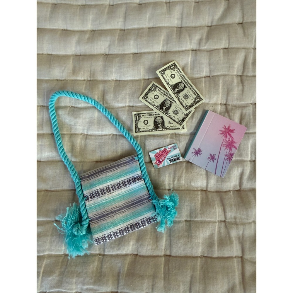American Girl Joss Purse & Accessories Set EUC